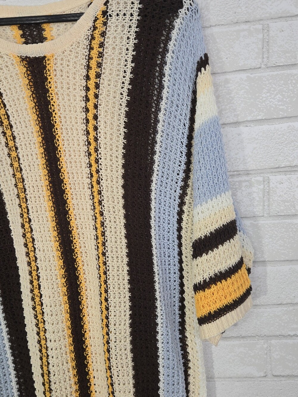 Short sleeve colorful sweater - Picture 6 of 11